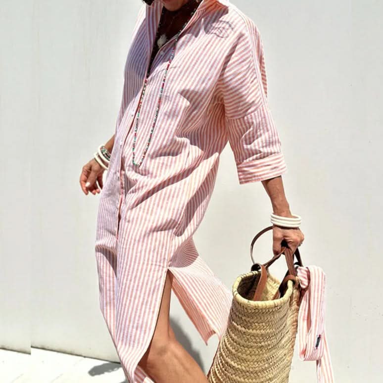 Bade | Summer Dress with Elegant Stripes