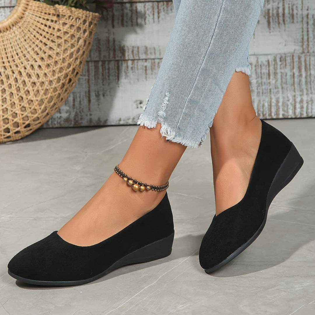 Sarah | Wedge Ballerina Flats
