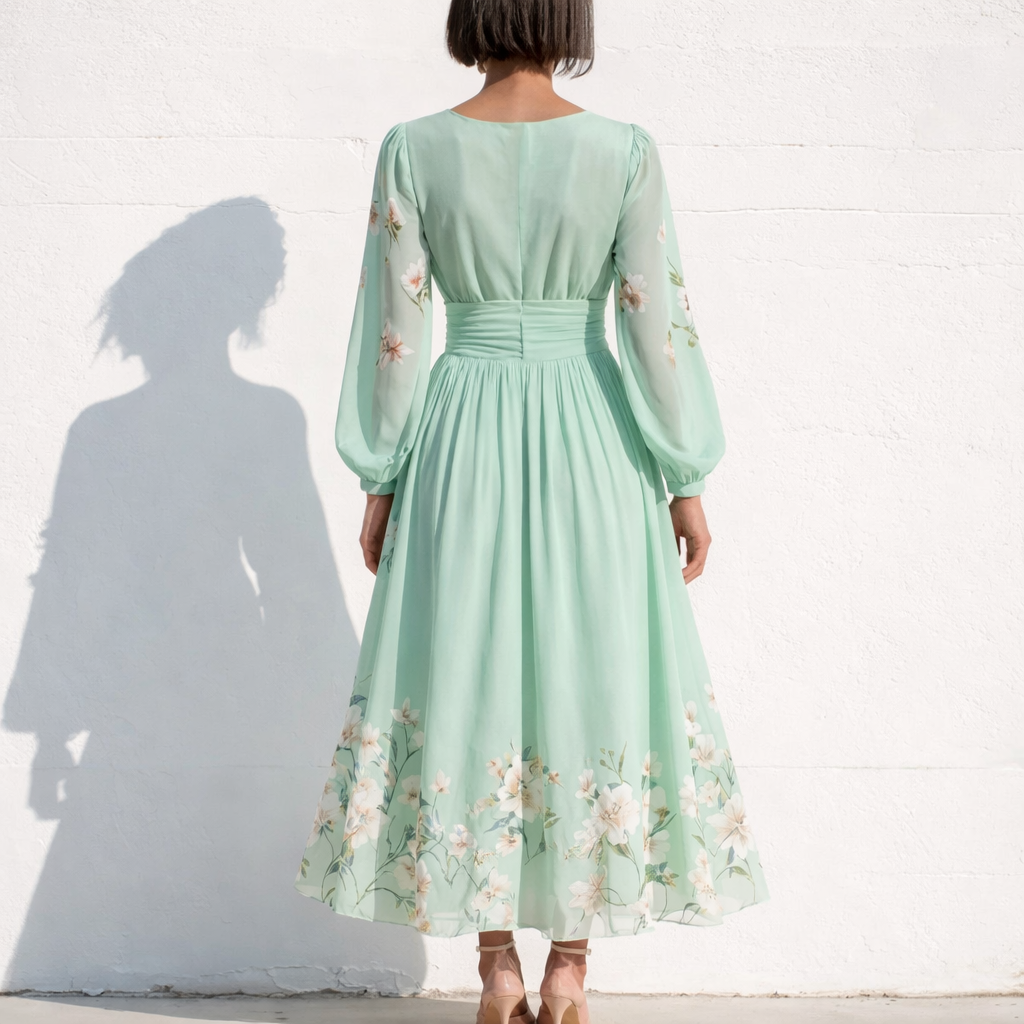 Odelia | Floral Flow Midi Dress