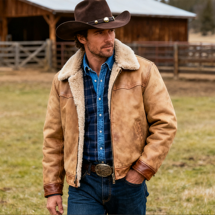 Denzell | Suede Fleece Lined Jacket