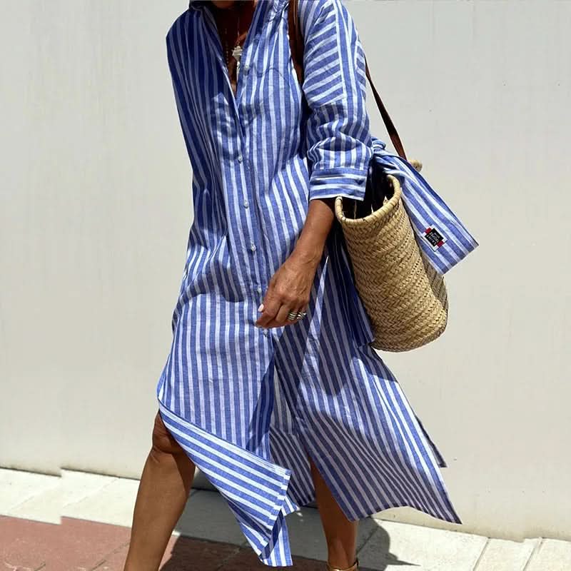 Bade | Summer Dress with Elegant Stripes