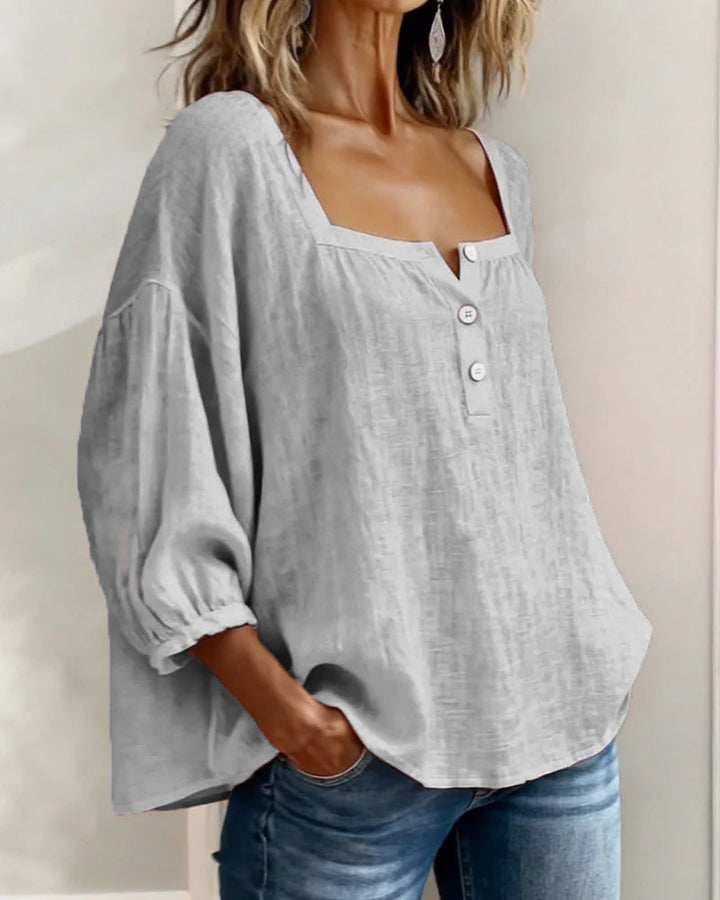 Lily Neck Long Sleeve Blouse