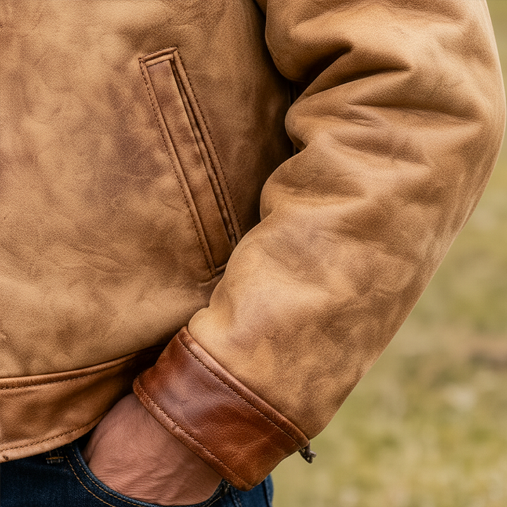 Denzell | Suede Fleece Lined Jacket
