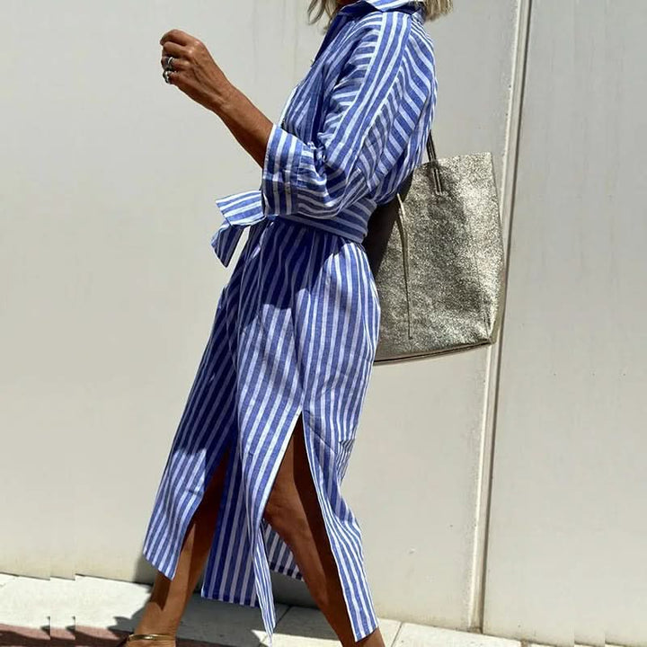 Bade | Summer Dress with Elegant Stripes