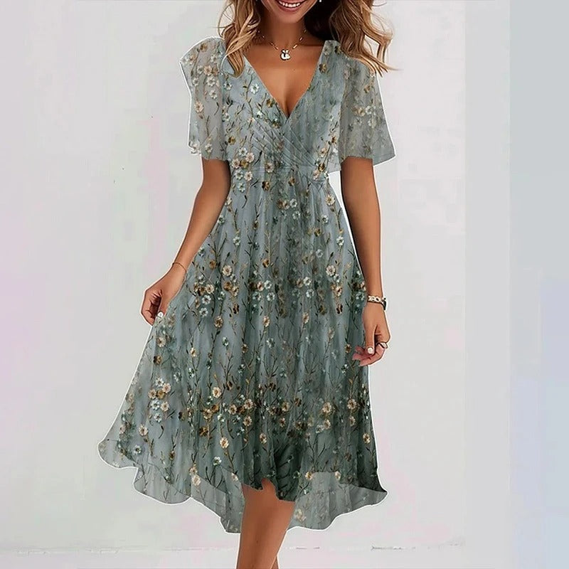 Georgia | Elegant Colourful Dress
