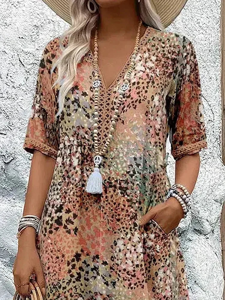 Giselle | Vibrant Mid Length Dress