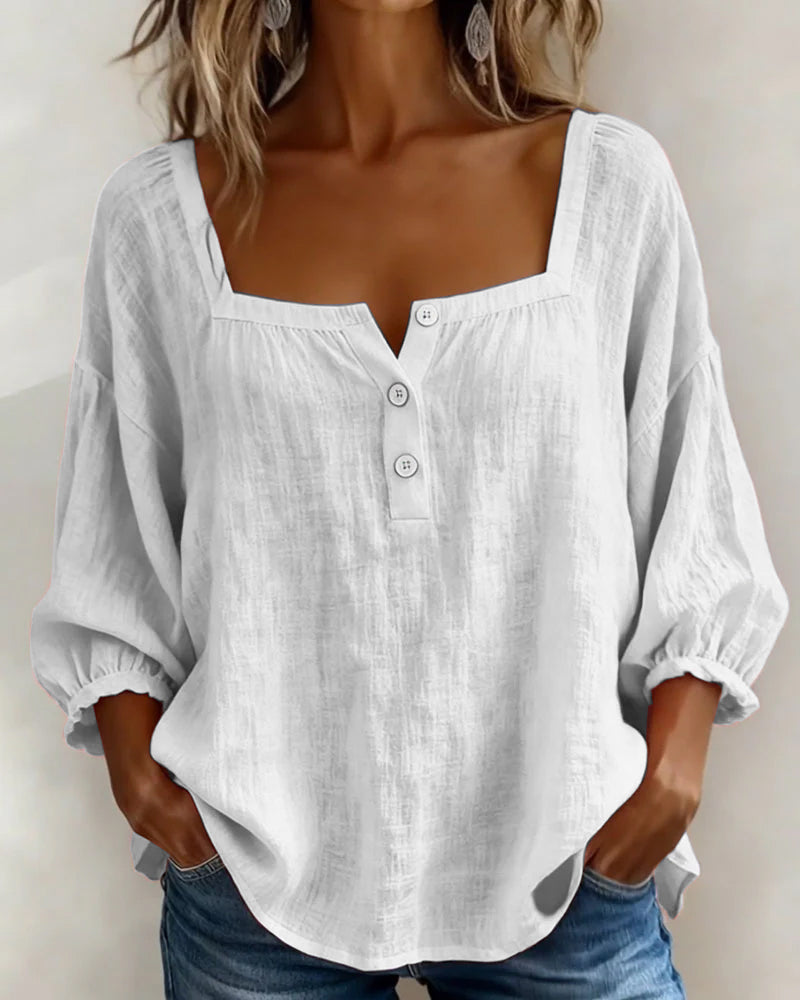 Lily Neck Long Sleeve Blouse