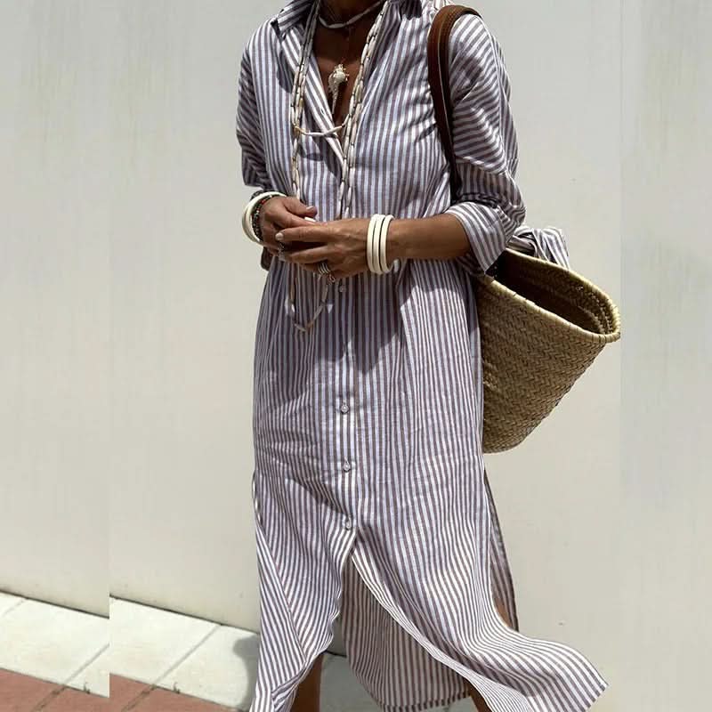 Bade | Summer Dress with Elegant Stripes