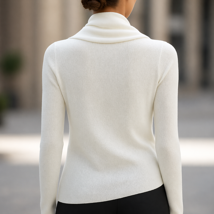 Mia | Draped Cowl Neck Top