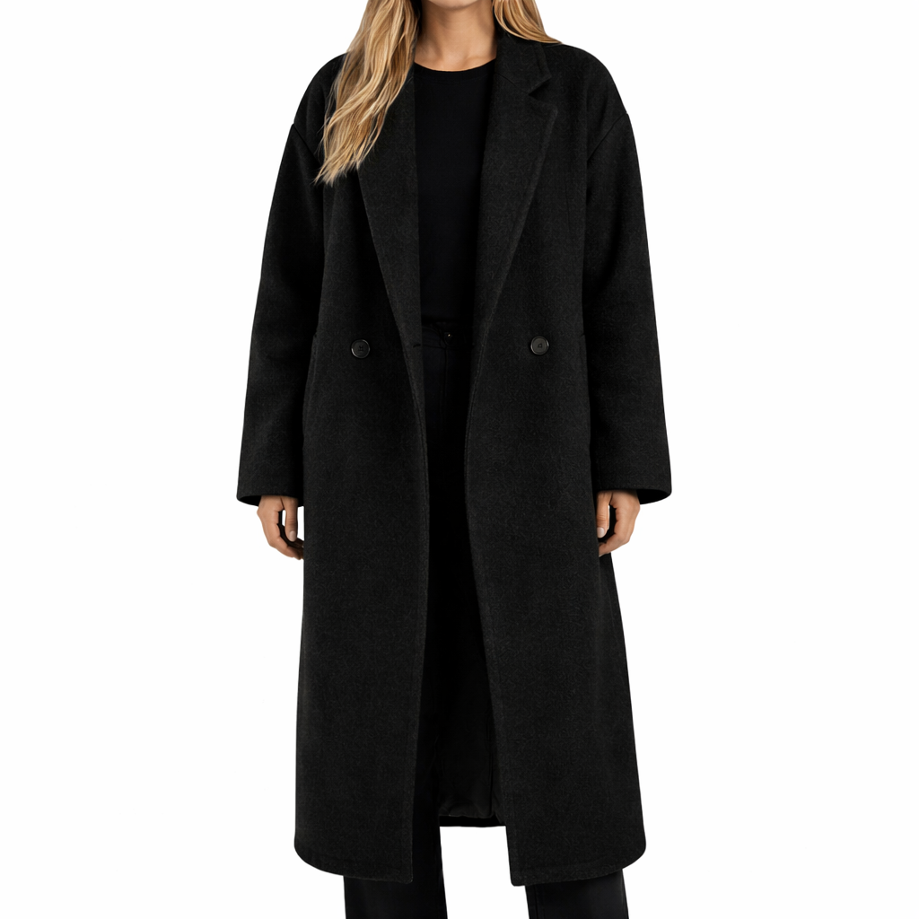Isla | Oversized Wool-Blend Maxi Coat
