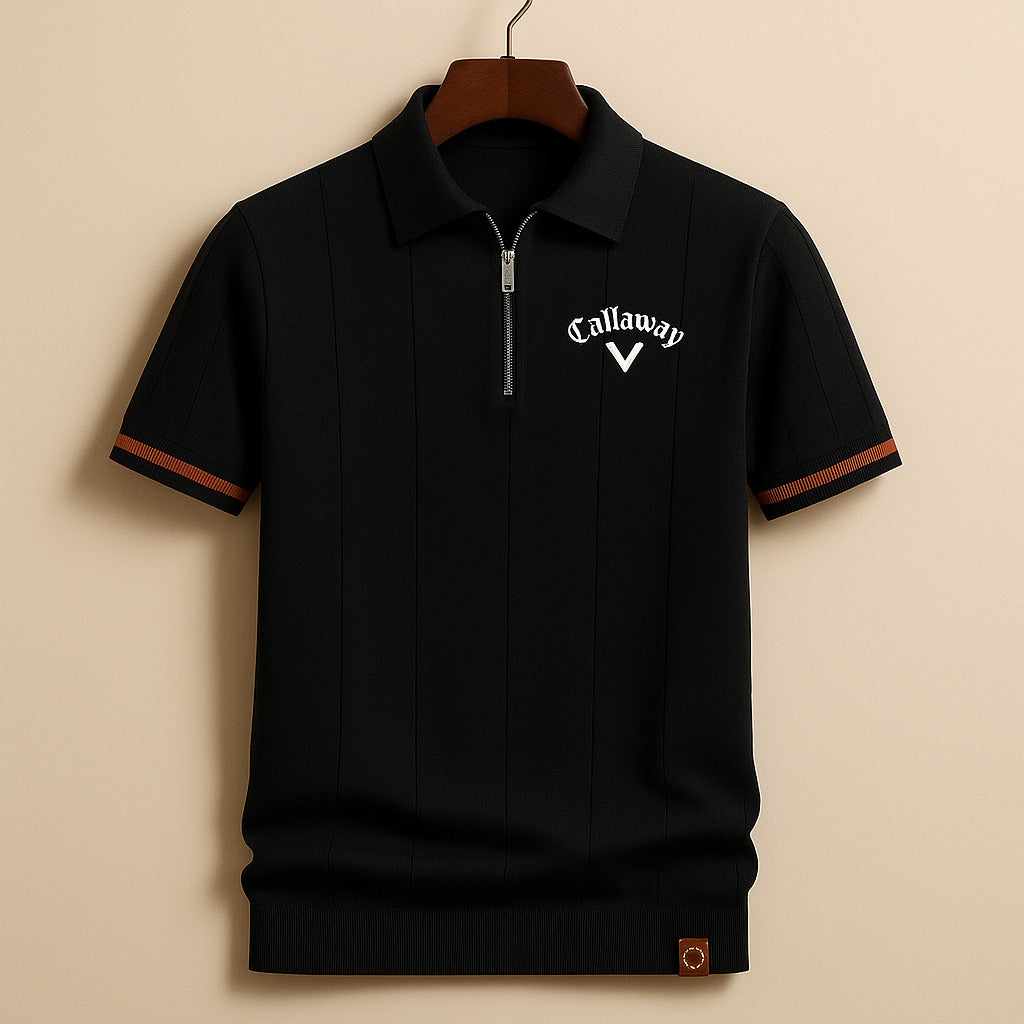 Zackary | Zip Knit Polo