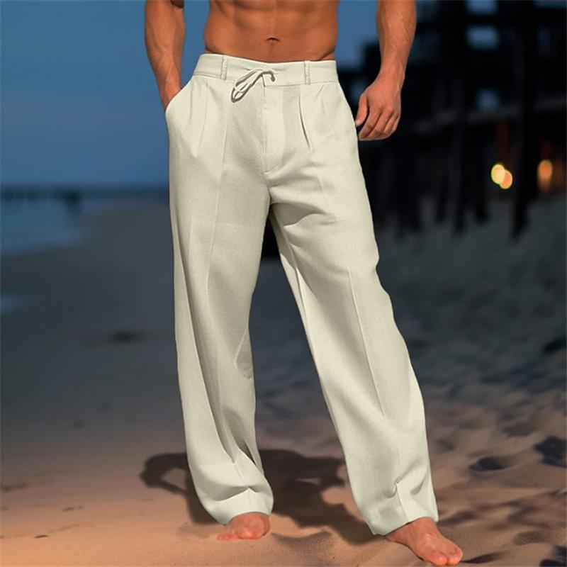 Andre | Plain Linen Trouser