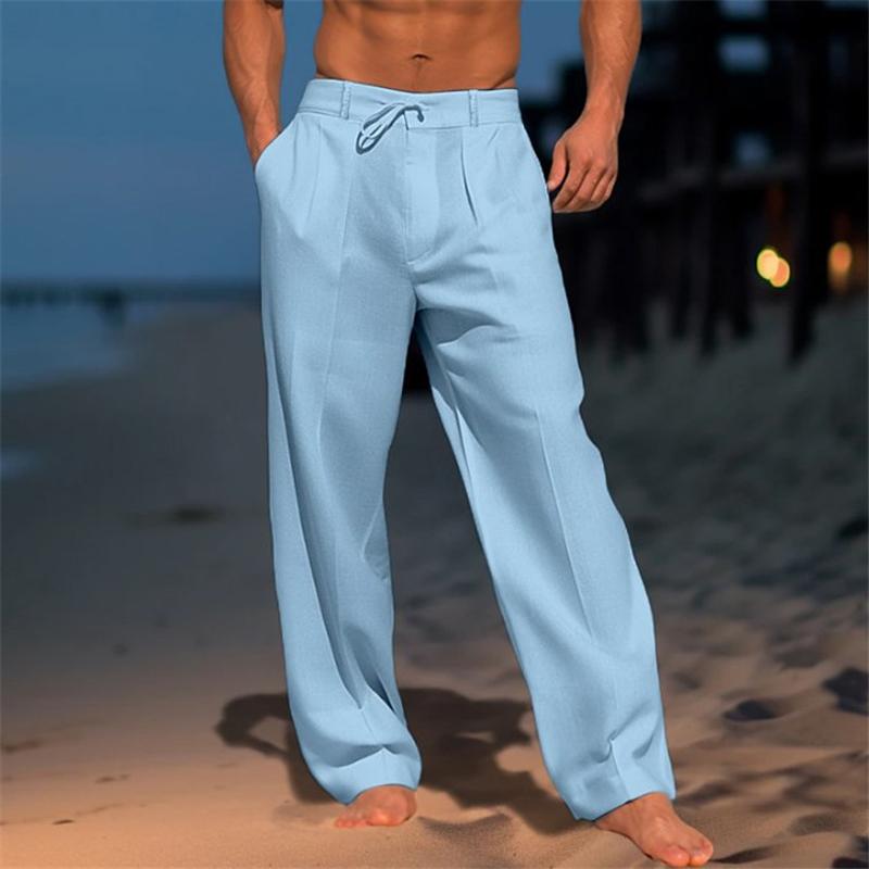 Andre | Plain Linen Trouser