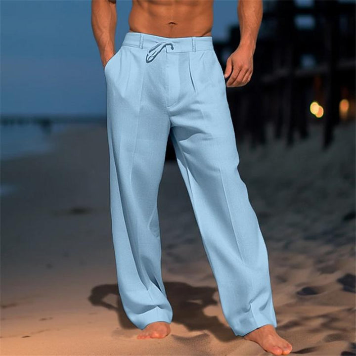 Andre | Plain Linen Trouser
