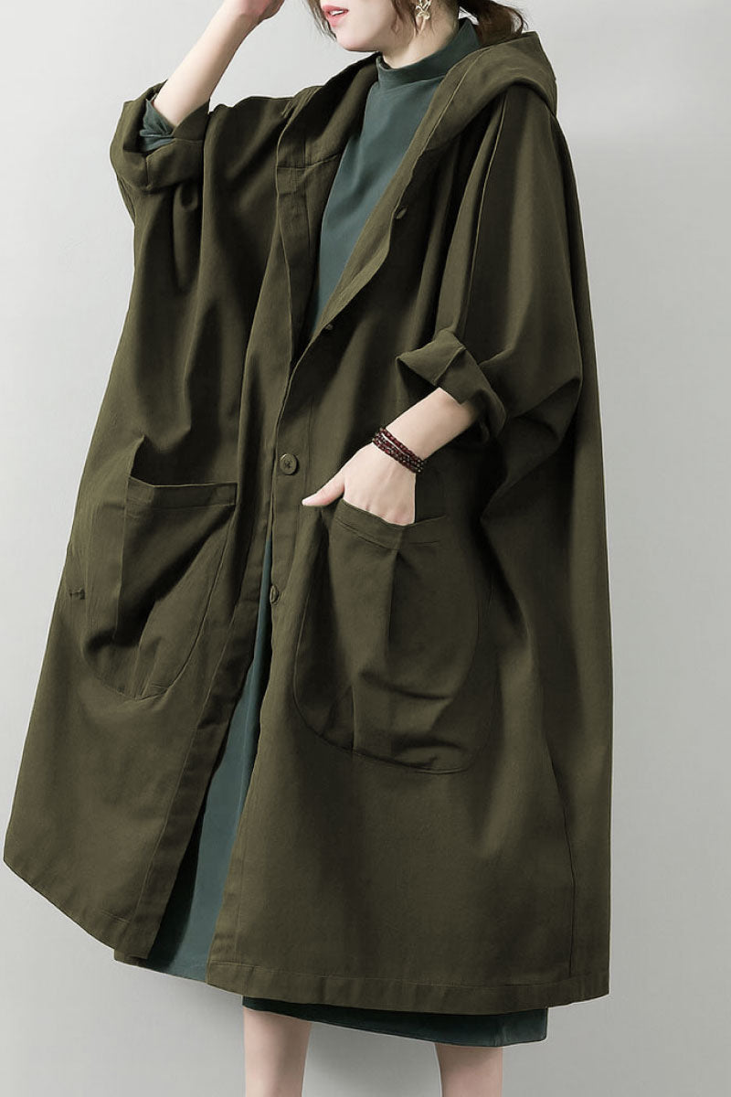 Indigo | Oversized Windbreaker Jacket