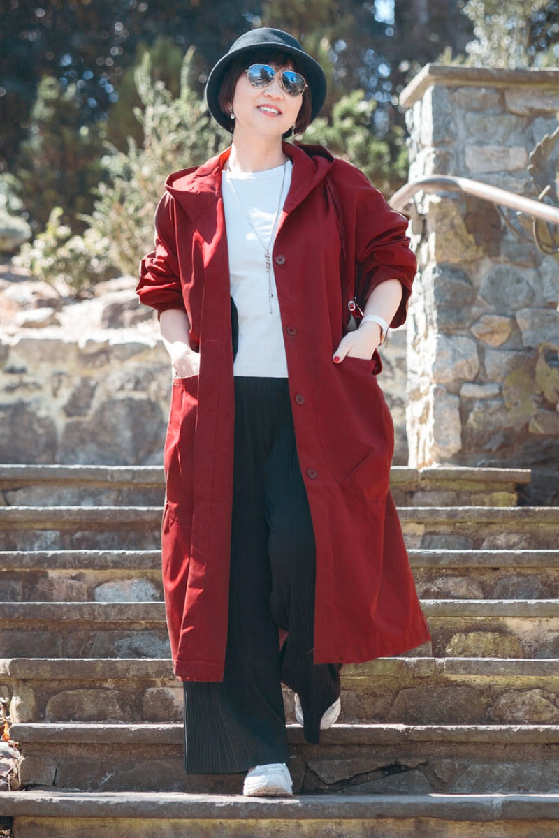 Indigo | Oversized Windbreaker Jacket