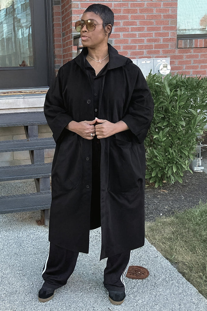 Indigo | Oversized Windbreaker Jacket
