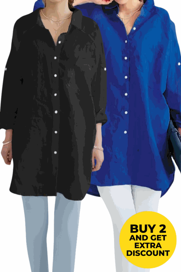 Evie | Oversized Linen Shirt