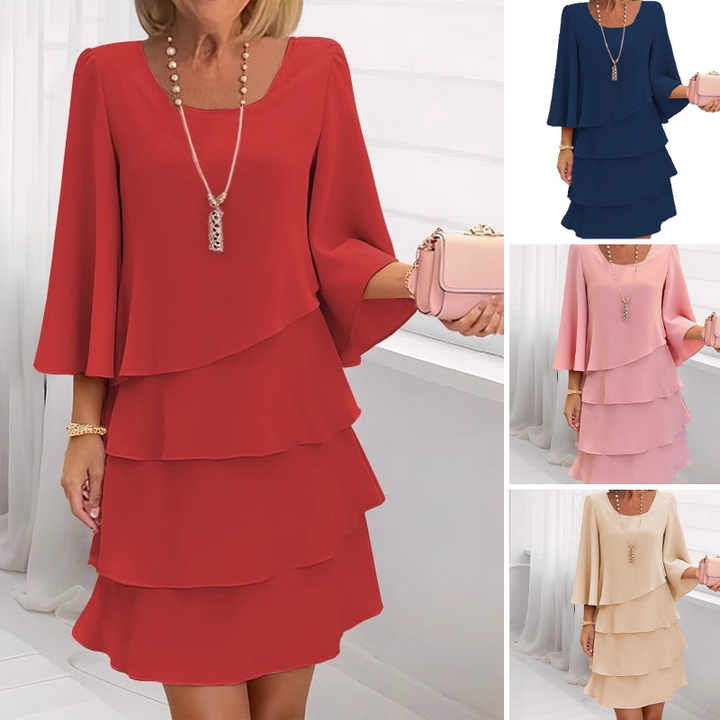 Claire | Square Neck Midi Dress
