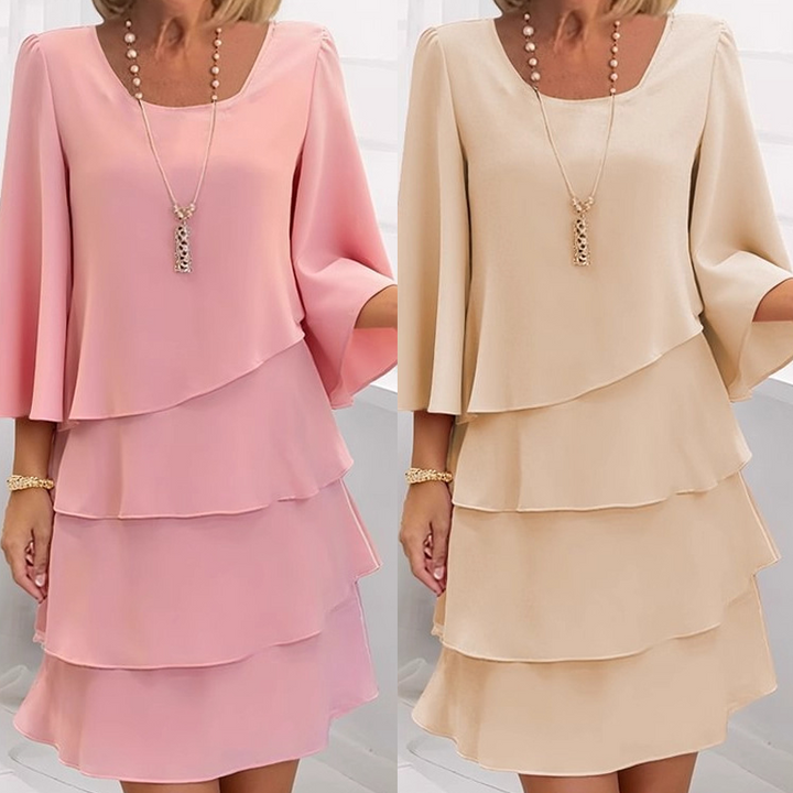 Claire | Square Neck Midi Dress