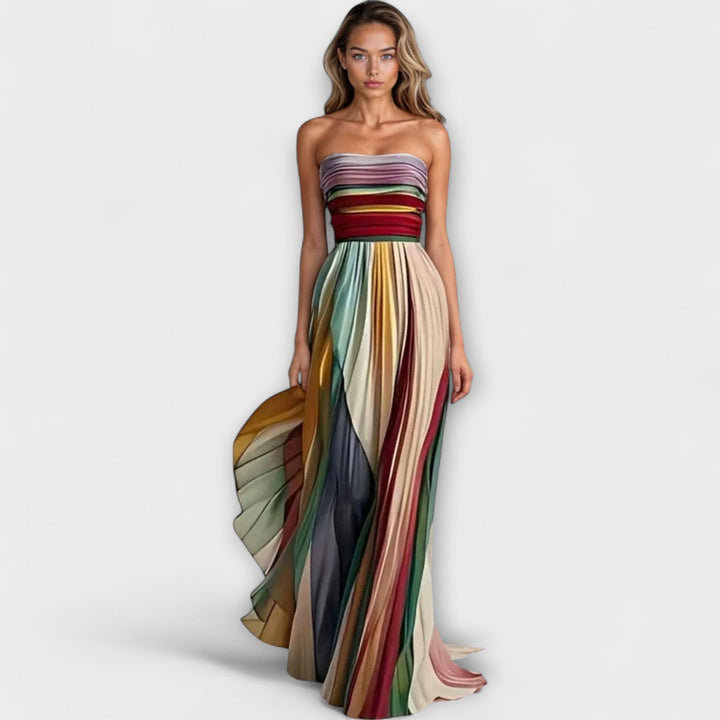 Amelia | Colourful Sleeveless Dress
